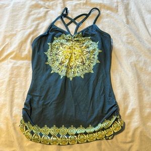 Women’s Prana XS Strappy Blue Tank Top